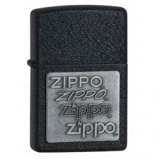 Zippo 363 Pewter Emblem Black Crackle