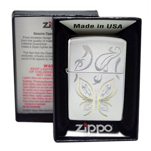 Классическая Зажигалка Zippo 24339 Golden Butterfly - Зажигалки