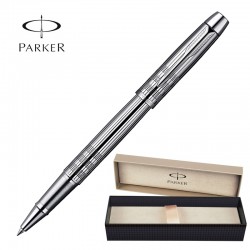 Ручка-роллер Parker IM Shiny Chrome Chiselled CT S0908650