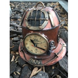 Настольные часы Стимпанк "Водолазный шлем"
